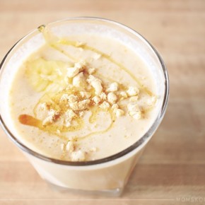 peanut butter banana cereal smoothie