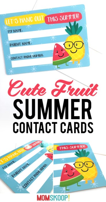 cute fruit summer contact cards Free Printable from MomSkoop details1