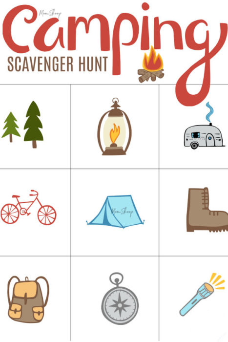 Camping Scavenger Hunt