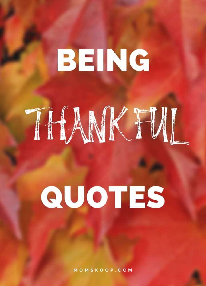 BEING THANKFUL QUOTES