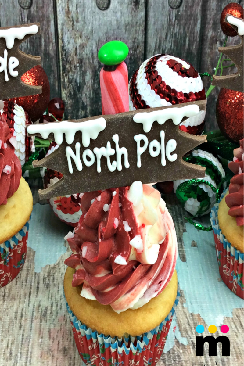 North Pole Christmas Cupcakes