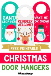 Printable Christmas Door Hangers for Kids - MomSkoop