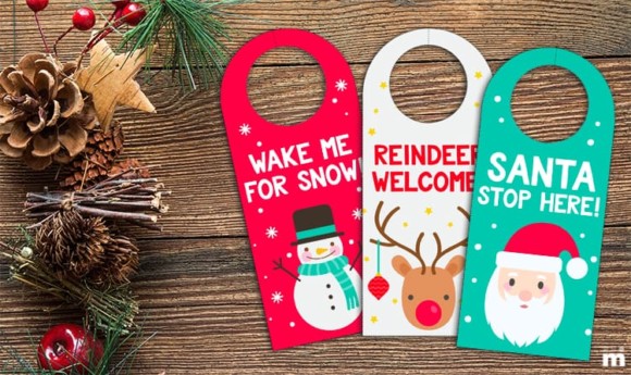 printable christmas door hangers kids momskoop