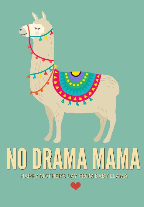 Llama Printable Cards