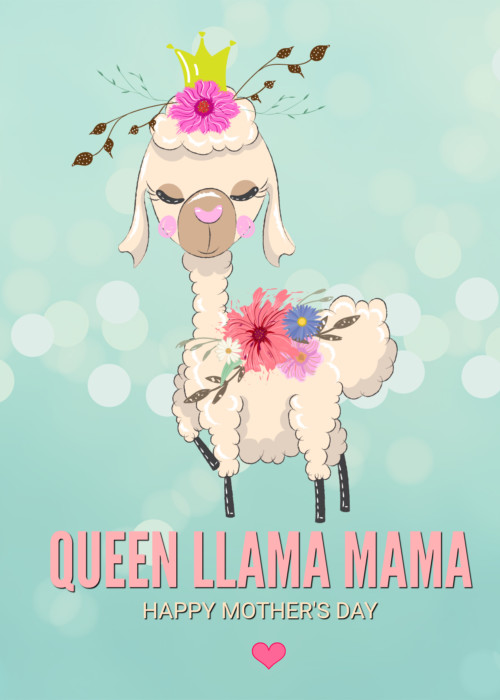 Llama Printable Cards