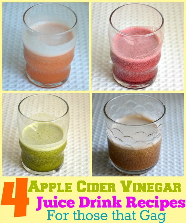 4 Apple Cider Vinegar Juice Drink Recipes for Those That Gag