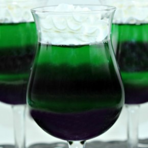 maleficent purple and green dessert