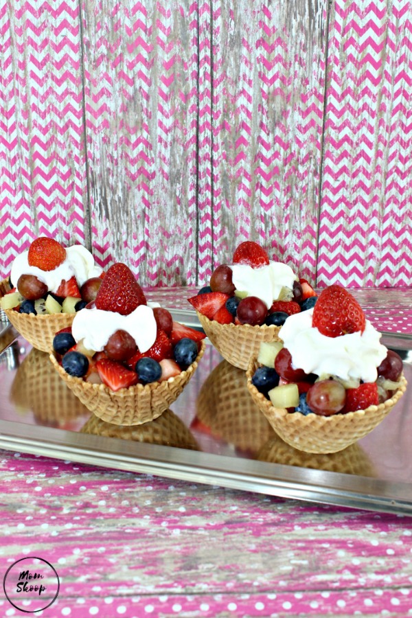 Ice Cream Cone Fruit Cups