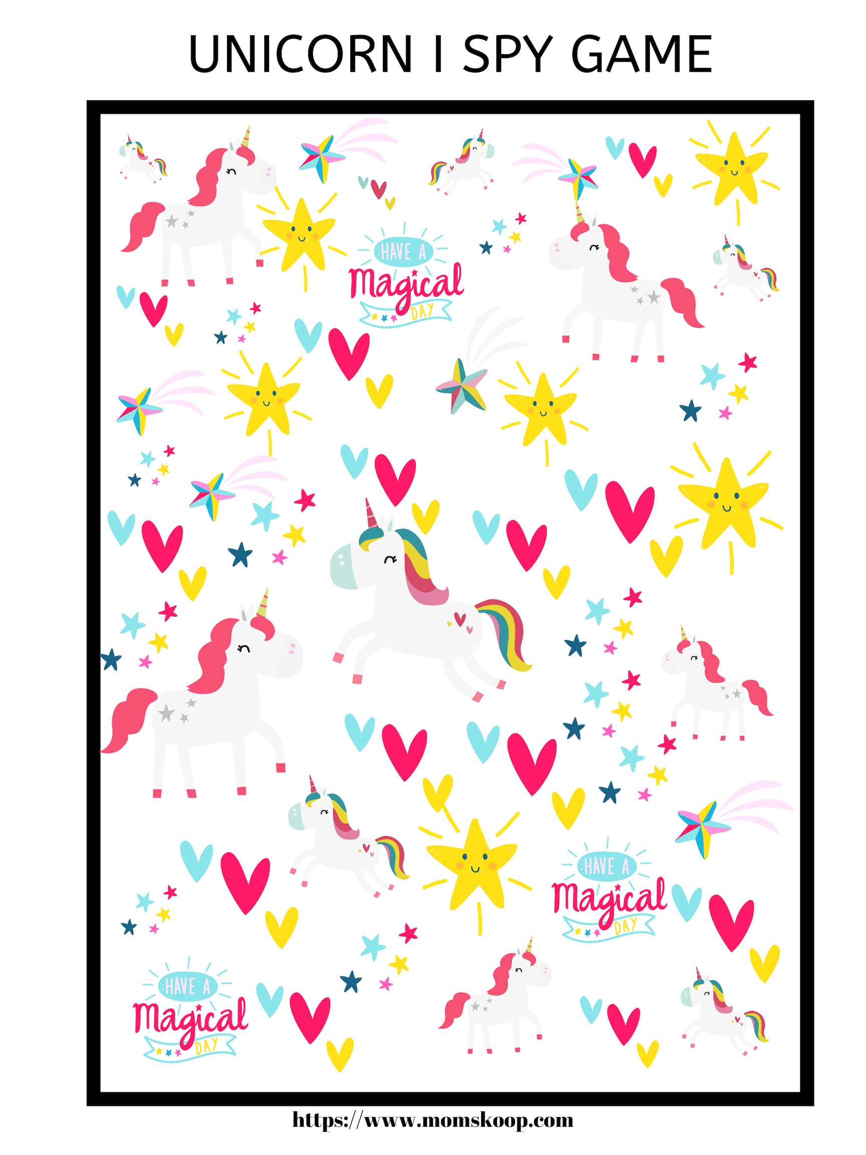 Free Printable Unicorn Games