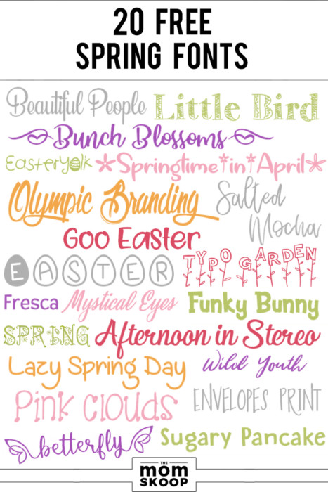 20 Free Spring Fonts