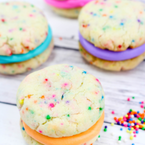 Rainbow Sprinkles Whoopie Pies