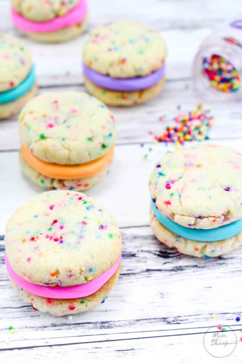 Rainbow Sprinkles Whoopie Pies