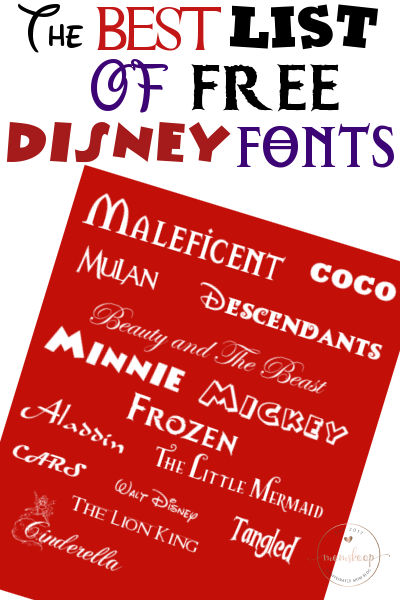 The Best List of Free Disney Fonts