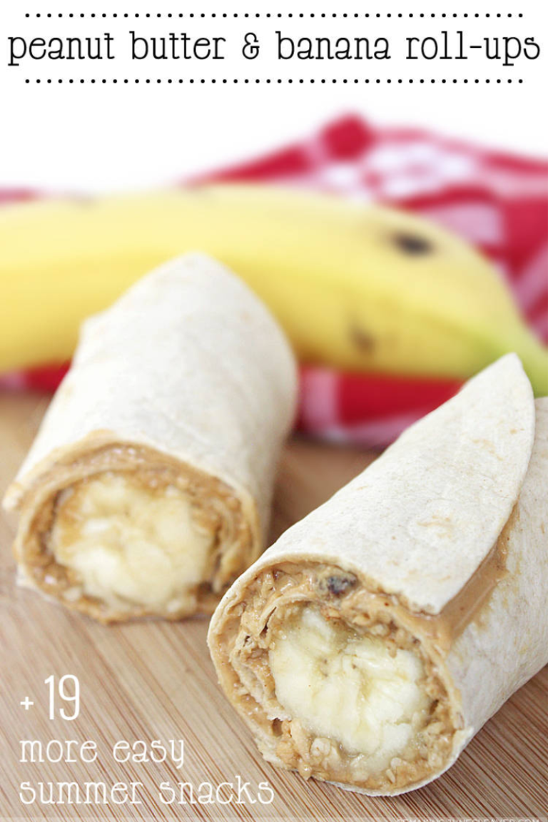 Peanut Butter Banana Roll-ups + 19 More Easy Summer Snacks