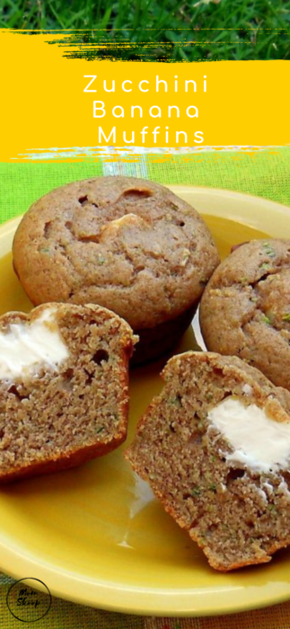Zucchini Banana Muffins