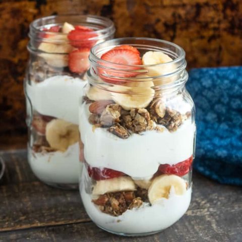 Strawberry Banana Greek Yogurt Parfait Momskoop