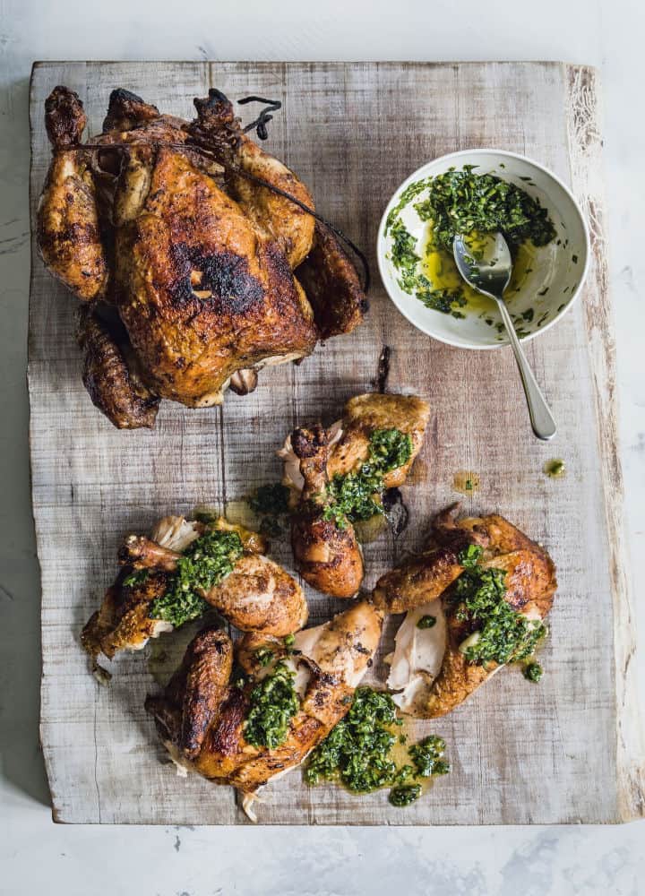 Brick Chicken with Salsa Verde by Bobby Flay + Giveaway!
