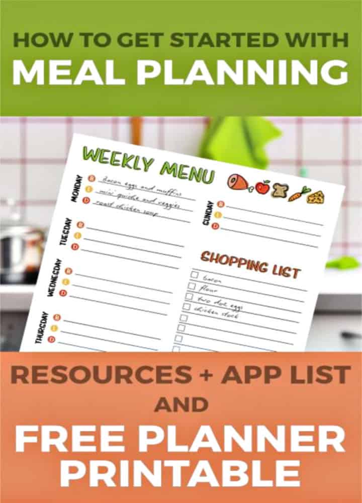 How to Meal Plan Plus Free Printable