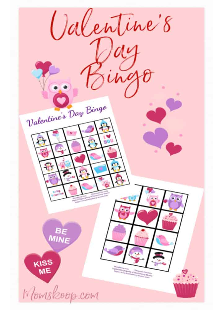 Free Printable Valentines Day Bingo Cards - MomSkoop