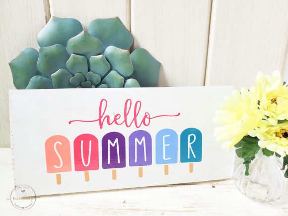 How to Make a Hello Summer Popsicle Sign