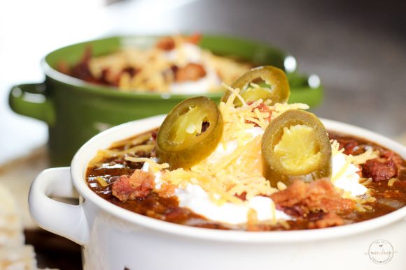 The Best Bacon Beef And Beer Chili Momskoop