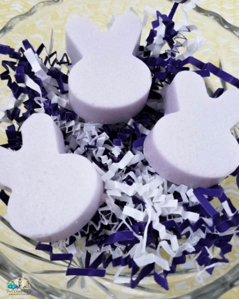 Homemade Lavender Sugar Scrub Bunnies