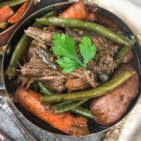 Tender Pot Roast and Potatoes made in an Instant Pot