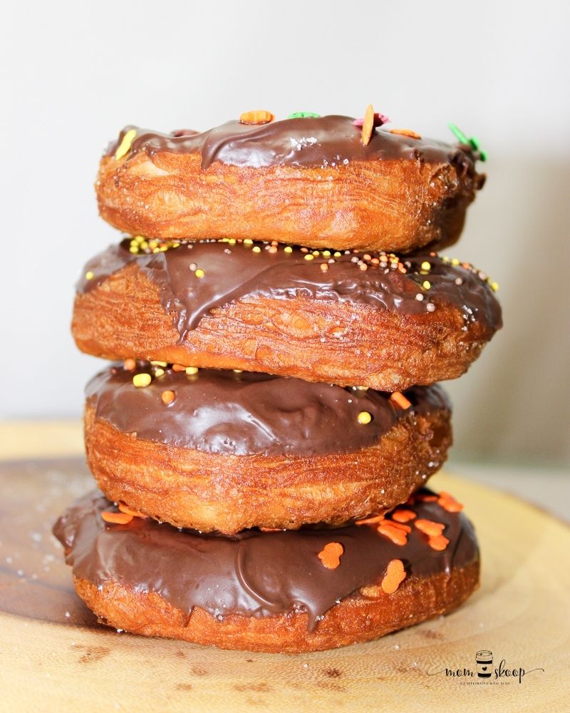 Donuts made from canned biscuits