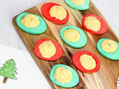 Christmas Deviled Eggs Recipe • MidgetMomma