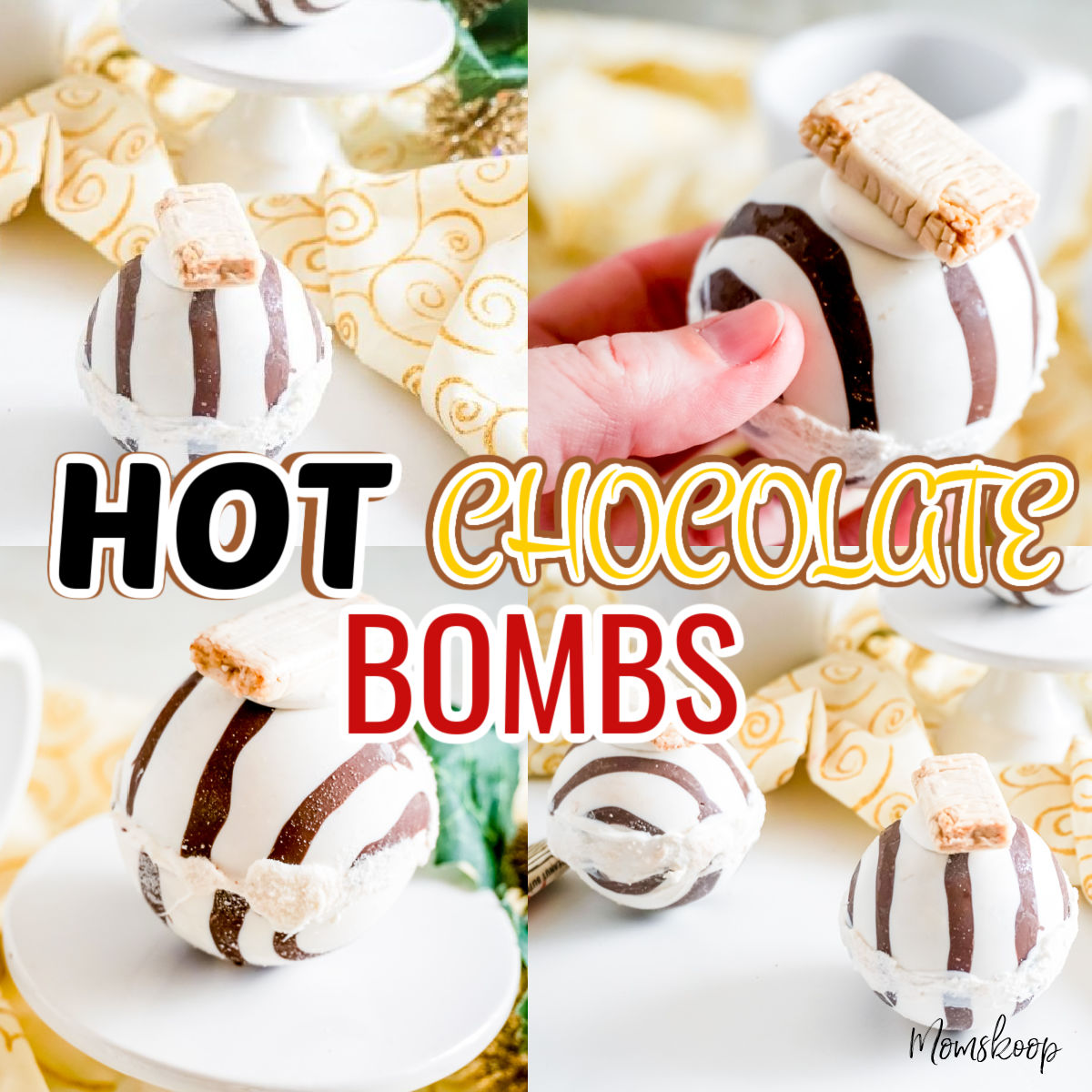 How to Make Peanut Butter Candy Hot Chocolate Bombs + Tutorial