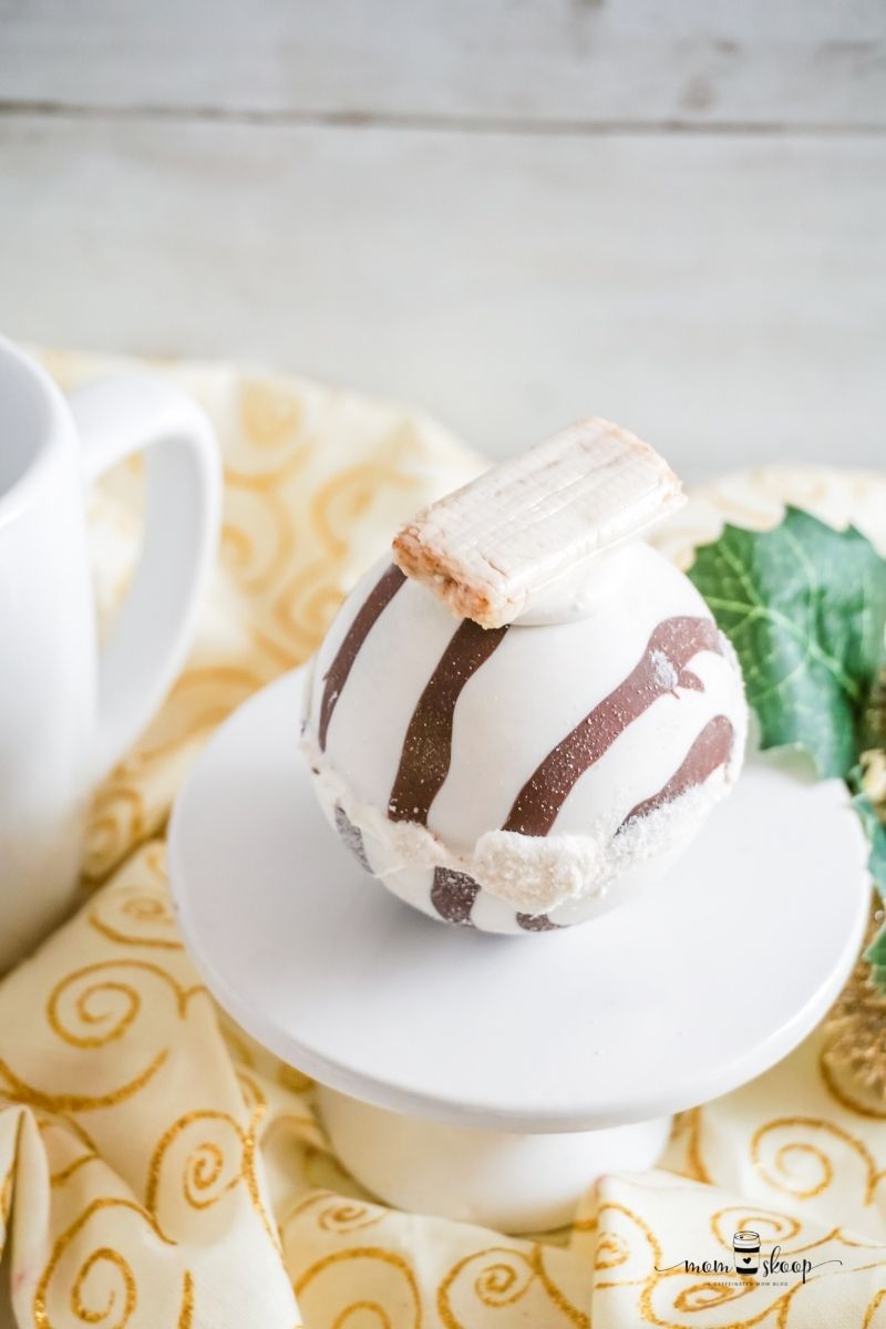 Hot Chocolate Bombs made with Peanut Butter Candy
