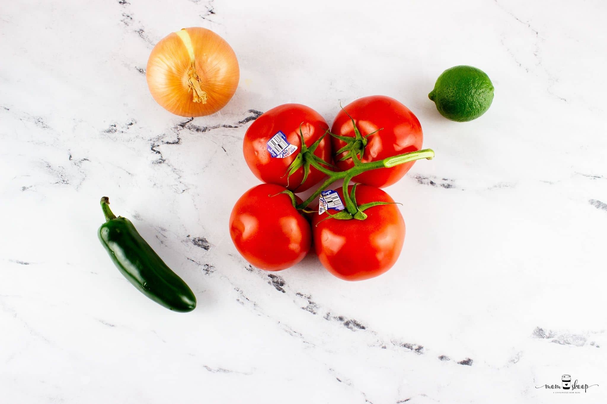Ingredients needed to make fresh pico