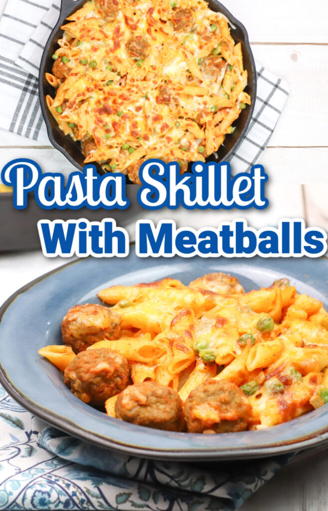 meatball pasta skillet