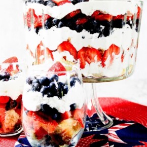 Pound cake, cool whip, and fresh berries