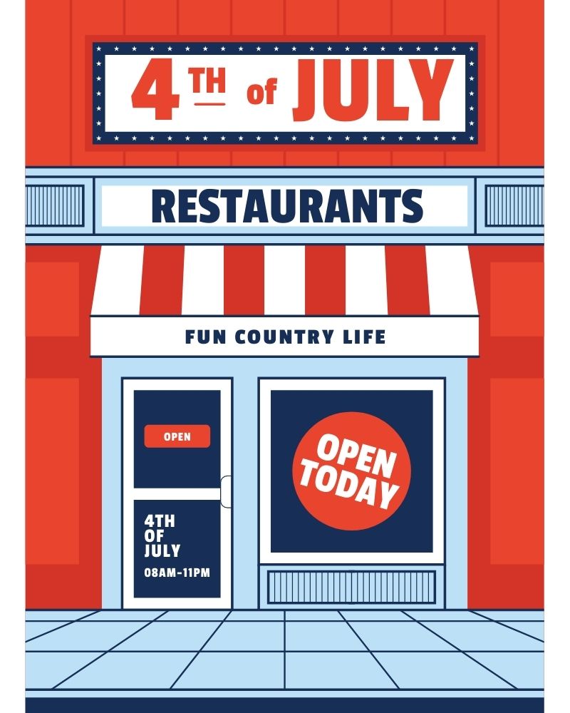 Restaurants Open On 4th Of July 2024 - Elli Noella