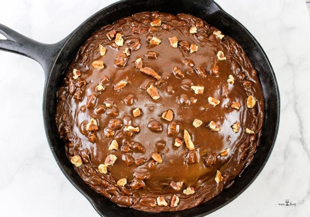 Frosted Chocolate Skillet Cake