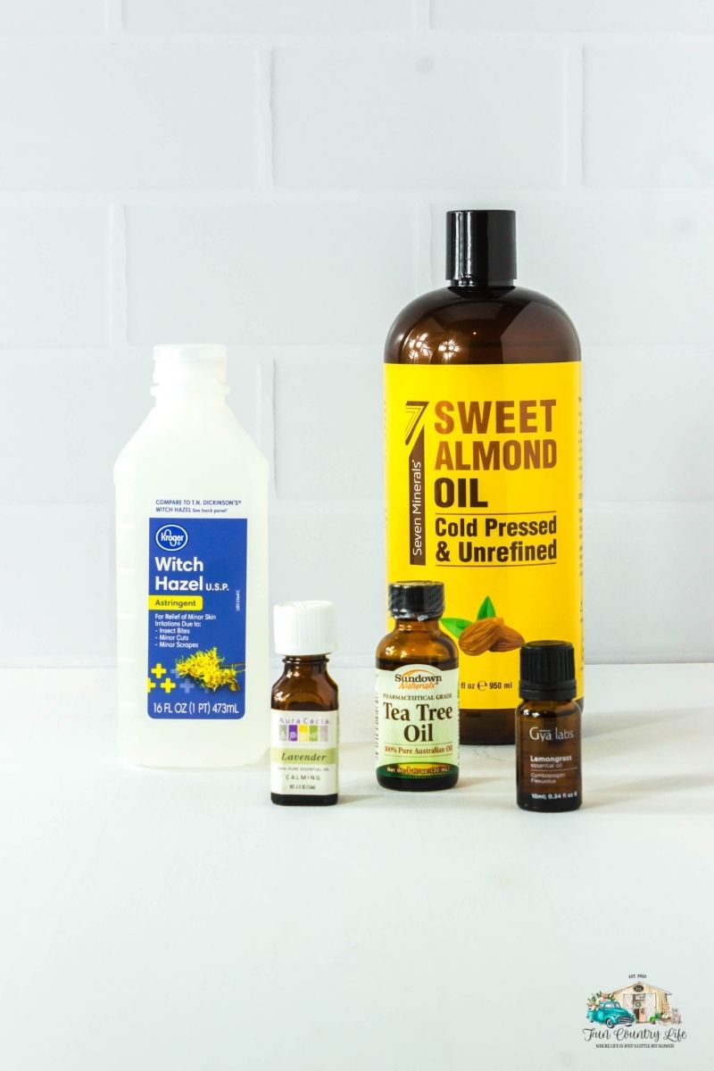 Ingredients to make Homemade Bug Spray