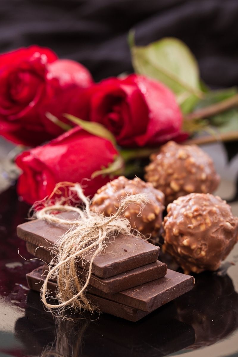 Chocolate and Roses for Valentines Day 