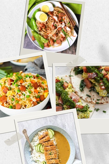 Pictures of recipes that use Spam
