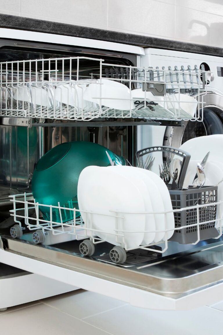 Dishwasher full of dishes
