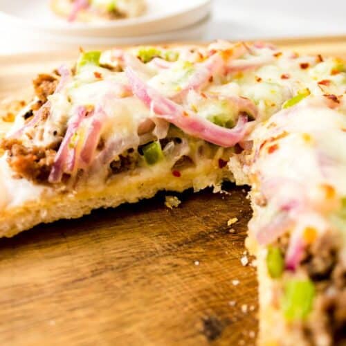 Homemade Ground Beef Pizza MomSkoop