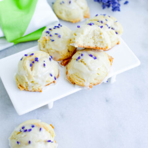 Butter Shortbread Cookies on a white tray