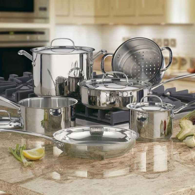 10-Piece Chef's Classic Cookware Set: Everyday Essentials