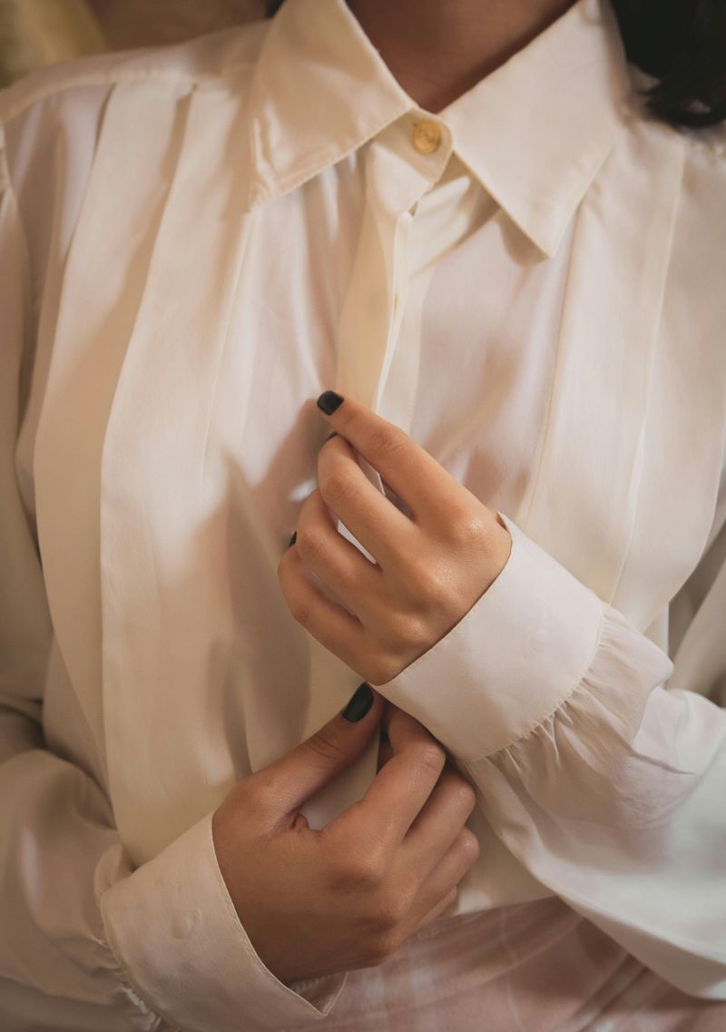 A Crisp White Button-Down Shirt
