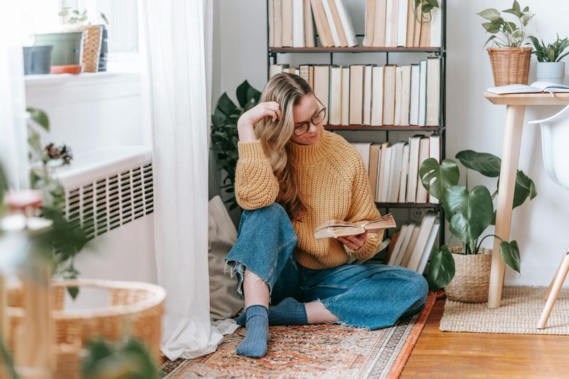 A Reading Nook Invites Relaxation