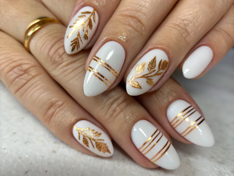 Add Metallic Accents for Autumn Elegance