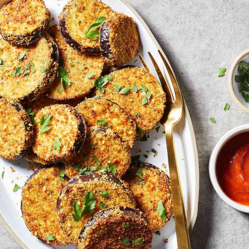 Air Fryer Eggplant Slices