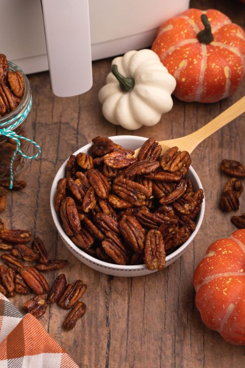 Air Fryer Pumpkin Spice Pecans