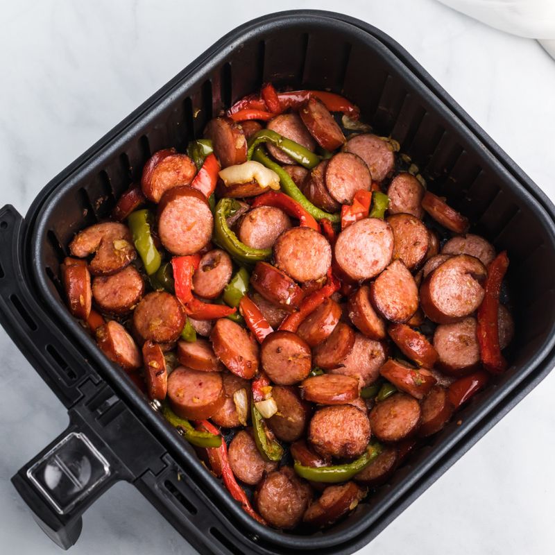 Air Fryer Sausage and Peppers
