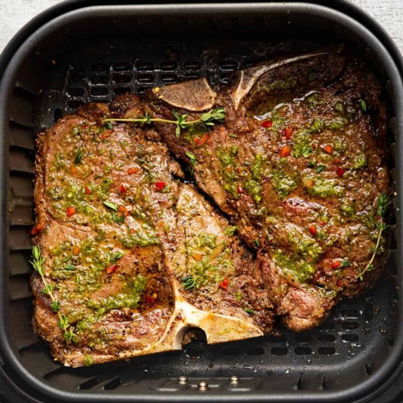 Air Fryer T-Bone Steak